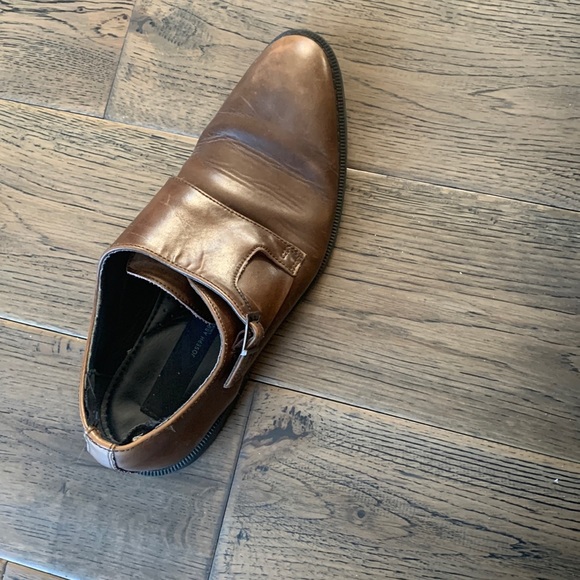 Joseph Abbound Brown Leather Single Strap Buckle Size 8 - Picture 1 of 5